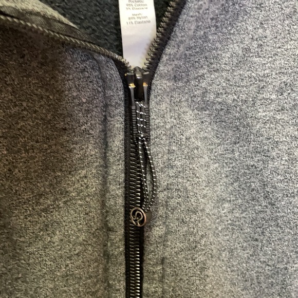Lululemon Scuba Hoodie Light Cotton Fleece Heathered Speckled Black Size 2 - Picture 12 of 12